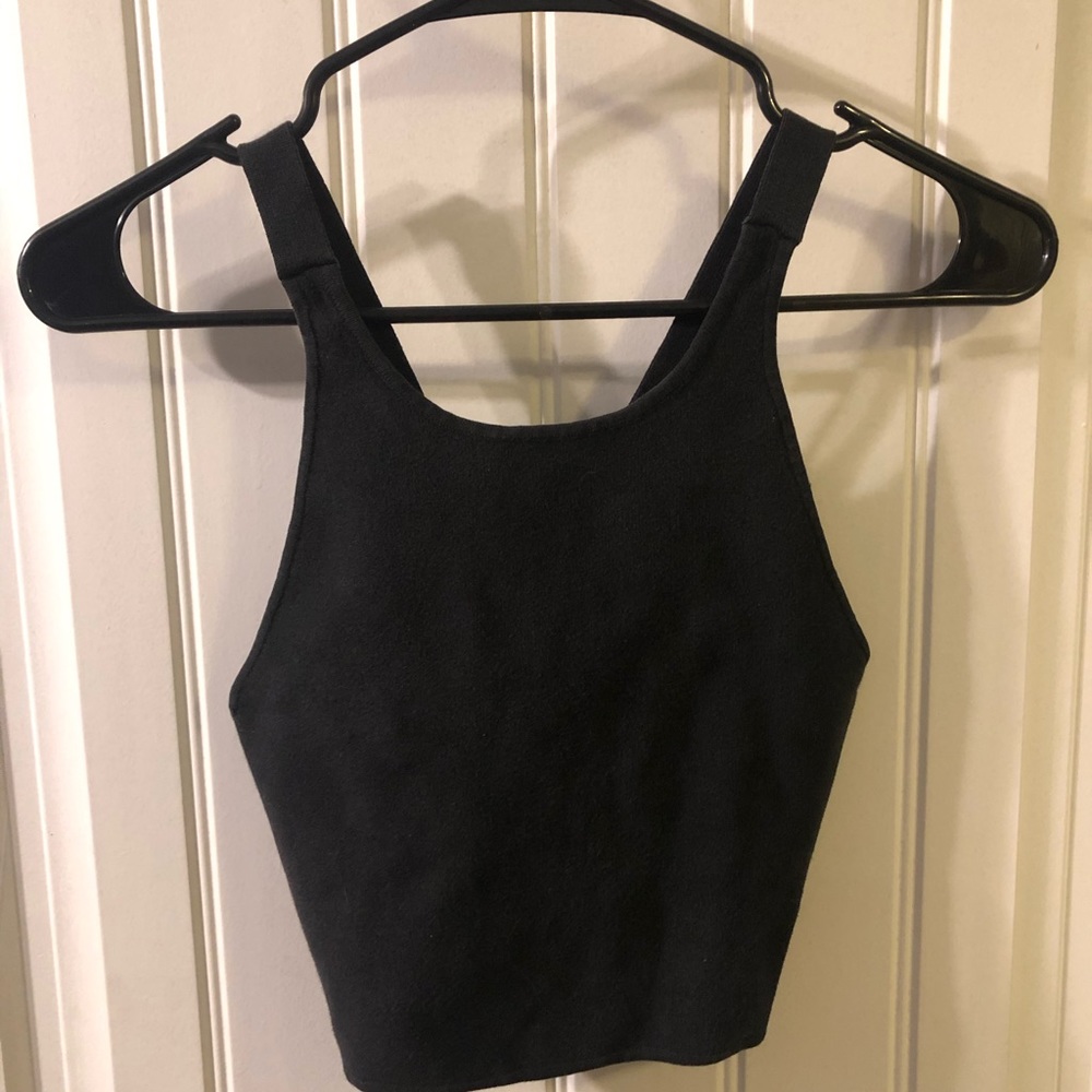American Apparel V Back Crop Top